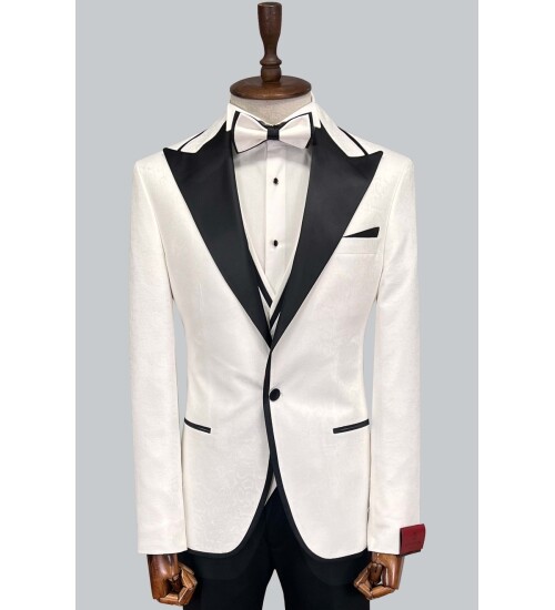 SUIT SARTORIA BEYAZ DAMATLIK 5656