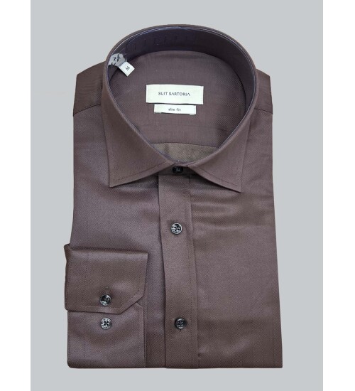 SUIT SARTORIA KAHVERENGİ GÖMLEK 6100