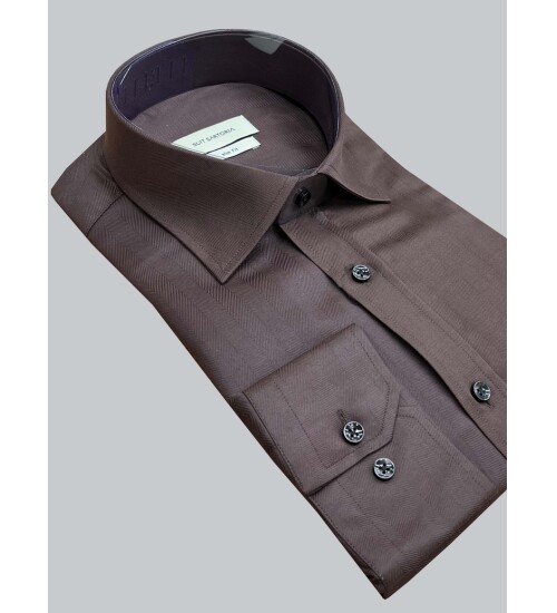 SUIT SARTORIA KAHVERENGİ GÖMLEK 6100