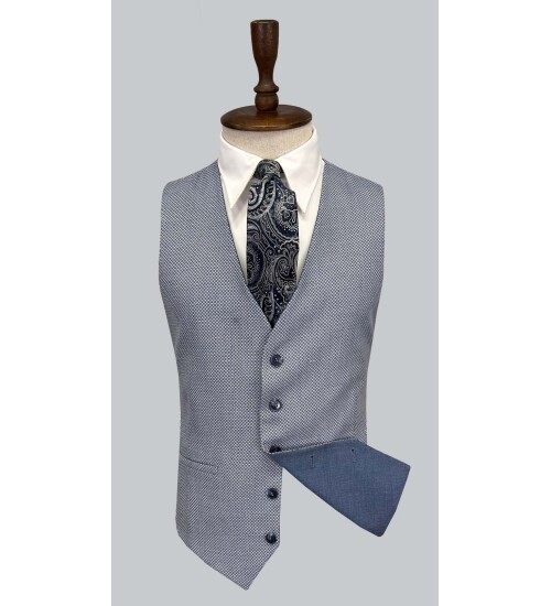 SUIT SARTORIA MAVİ ÇİFT YÖNLÜ YELEKLİ TAKIM ELBİSE 2917