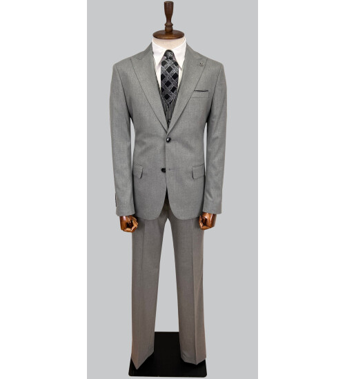 SUIT SARTORIA AÇIK GRİ ÇİFT YÖNLÜ YELEKLİ TAKIM ELBİSE 2917