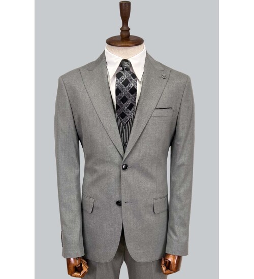 SUIT SARTORIA AÇIK GRİ ÇİFT YÖNLÜ YELEKLİ TAKIM ELBİSE 2917