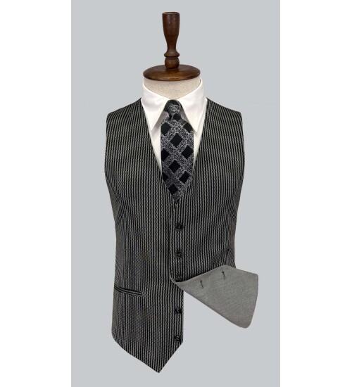 SUIT SARTORIA AÇIK GRİ ÇİFT YÖNLÜ YELEKLİ TAKIM ELBİSE 2917
