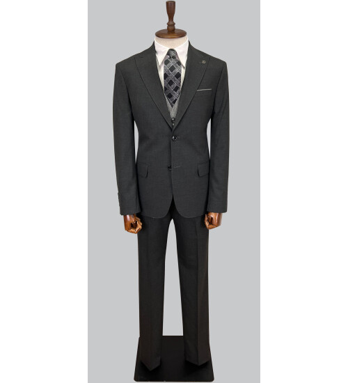 SUIT SARTORIA KOYU GRİ ÇİFT YÖNLÜ YELEKLİ TAKIM ELBİSE 2917