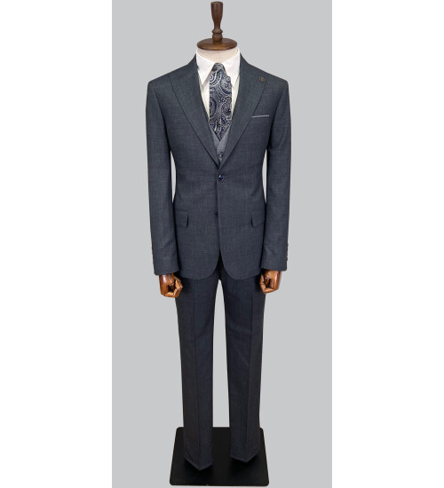 SUIT SARTORIA LACİVERT ÇİFT YÖNLÜ YELEKLİ TAKIM ELBİSE 2917