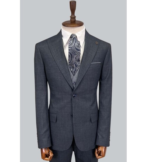 SUIT SARTORIA LACİVERT ÇİFT YÖNLÜ YELEKLİ TAKIM ELBİSE 2917