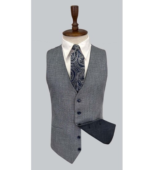 SUIT SARTORIA LACİVERT ÇİFT YÖNLÜ YELEKLİ TAKIM ELBİSE 2917