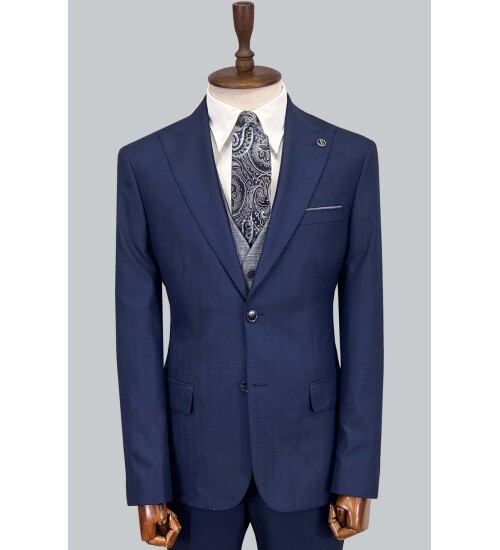 SUIT SARTORIA LACİVERT ÇİFT YÖNLÜ YELEKLİ TAKIM ELBİSE 2917