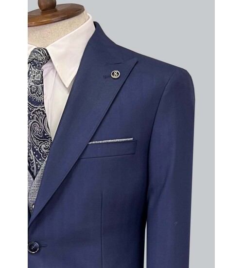 SUIT SARTORIA LACİVERT ÇİFT YÖNLÜ YELEKLİ TAKIM ELBİSE 2917