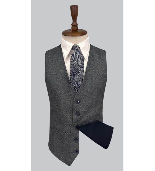 SUIT SARTORIA LACİVERT ÇİFT YÖNLÜ YELEKLİ TAKIM ELBİSE 2917