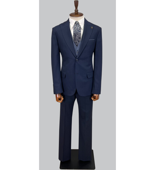 SUIT SARTORIA LACİVERT ÇİFT YÖNLÜ YELEKLİ TAKIM ELBİSE 2917