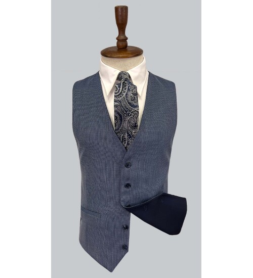 SUIT SARTORIA LACİVERT ÇİFT YÖNLÜ YELEKLİ TAKIM ELBİSE 2917