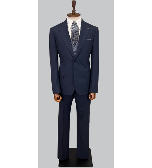 SUIT SARTORIA LACİVERT ÇİFT YÖNLÜ YELEKLİ TAKIM ELBİSE 2917