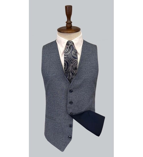 SUIT SARTORIA LACİVERT ÇİFT YÖNLÜ YELEKLİ TAKIM ELBİSE 2917