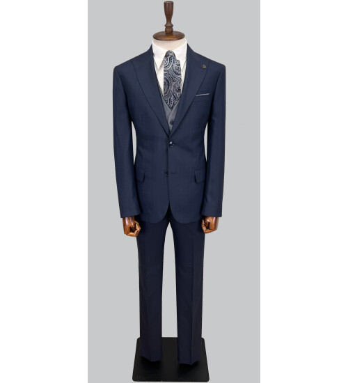 SUIT SARTORIA LACİVERT ÇİFT YÖNLÜ YELEKLİ TAKIM ELBİSE 2917