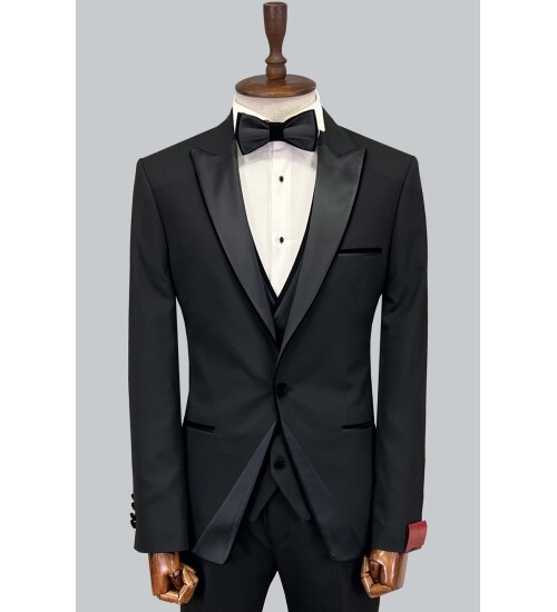 SUIT SARTORIA BLACK TUXEDO 5653