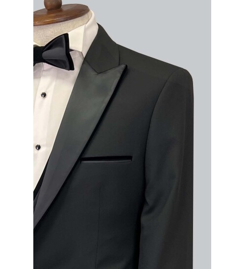SUIT SARTORIA BLACK TUXEDO 5653