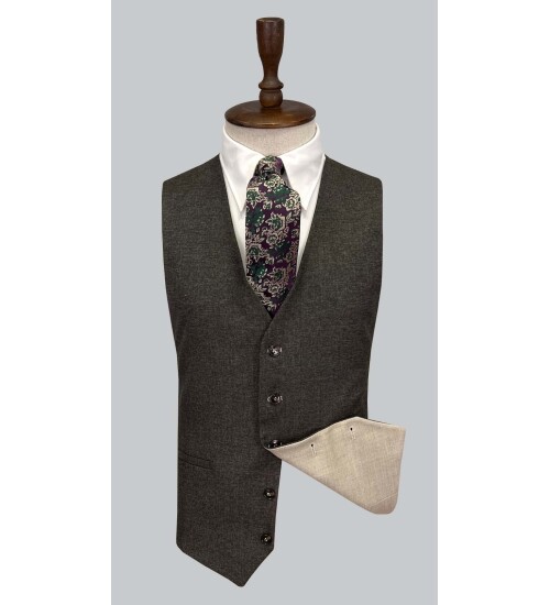 SUIT SARTORIA BEJ ÇİFT YÖNLÜ YELEKLİ TAKIM 2916