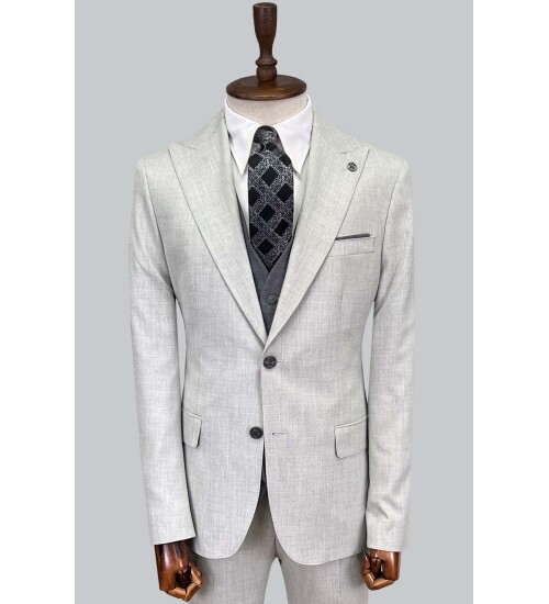 SUIT SARTORIA AÇIK GRİ ÇİFT YÖNLÜ YELEKLİ TAKIM 2916