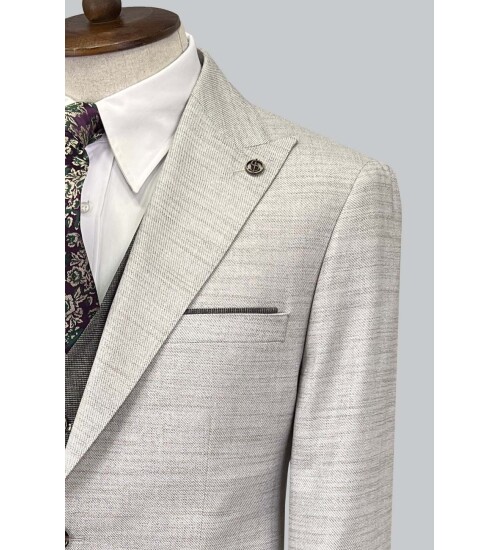 SUIT SARTORIA AÇIK GRİ ÇİFT YÖNLÜ YELEKLİ TAKIM 2916