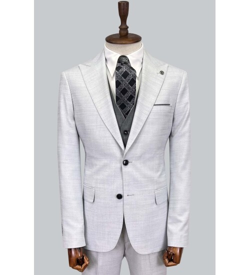 SUIT SARTORIA AÇIK GRİ ÇİFT YÖNLÜ YELEKLİ TAKIM 2916