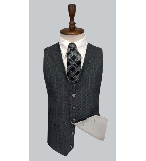 SUIT SARTORIA GRİ ÇİFT YÖNLÜ YELEKLİ TAKIM 2916