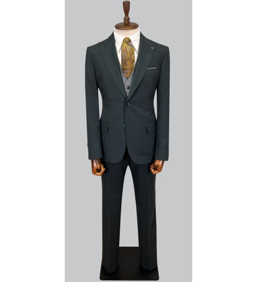 SUIT SARTORIA YEŞİL ÇİFT YÖNLÜ YELEKLİ TAKIM 2916