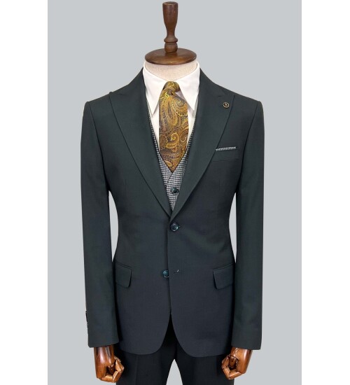 SUIT SARTORIA YEŞİL ÇİFT YÖNLÜ YELEKLİ TAKIM 2916