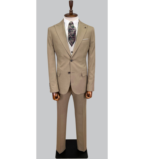 SUIT SARTORIA KAHVERENGİ ÇİFT YÖNLÜ YELEKLİ TAKIM 2916