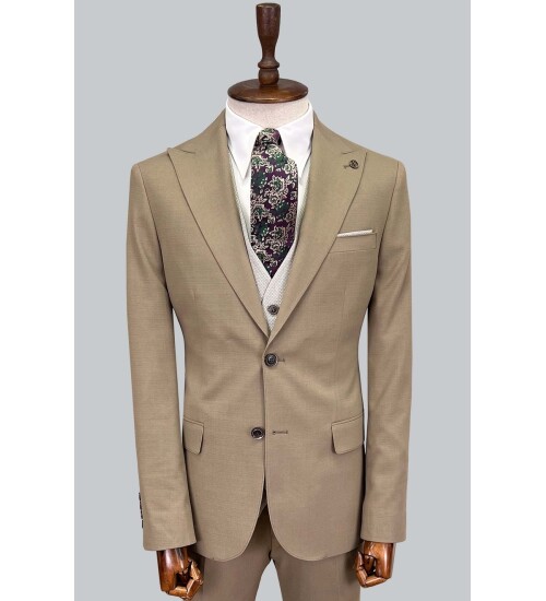 SUIT SARTORIA KAHVERENGİ ÇİFT YÖNLÜ YELEKLİ TAKIM 2916