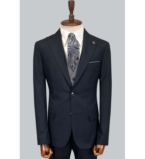 SUIT SARTORIA LACİVERT ÇİFT YÖNLÜ YELEKLİ TAKIM 2916
