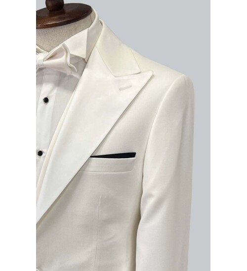 SUIT SARTORIA SİVRİ YAKA BEYAZ DAMATLIK 5647