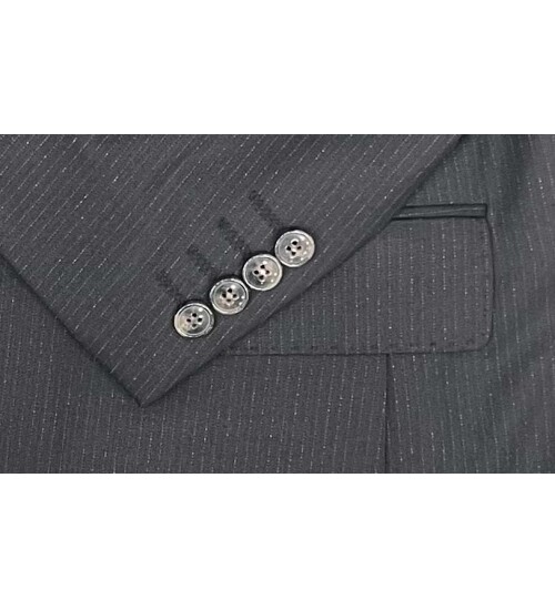 SUIT SARTORIA ÇİZGİLİ SİYAH YELEKLİ TAKIM ELBİSE 2895