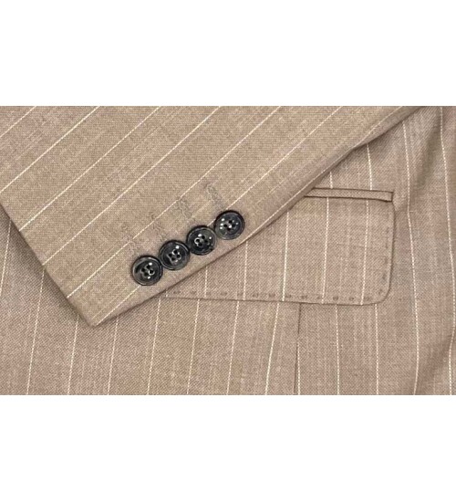 SUIT SARTORIA ÇİZGİLİ KAHVERENGİ KRUVAZE TAKIM ELBİSE 2894