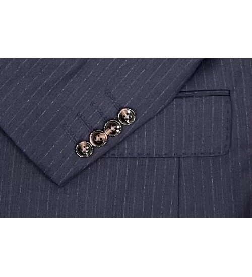 SUIT SARTORIA ÇİZGİLİ LACİVERT KRUVAZE TAKIM ELBİSE 2894