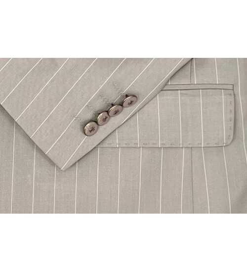 SUIT SARTORIA BEJ ÇİZGİLİ KRUVAZE TAKIM 2884