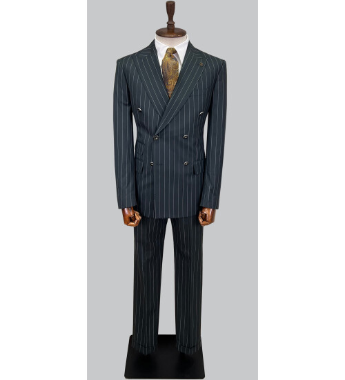 SUIT SARTORIA GREEN DOUBLE BREASTED SUIT 2884