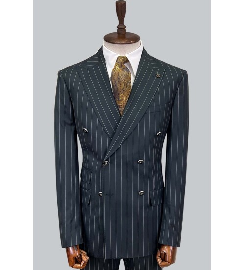 SUIT SARTORIA GREEN DOUBLE BREASTED SUIT 2884