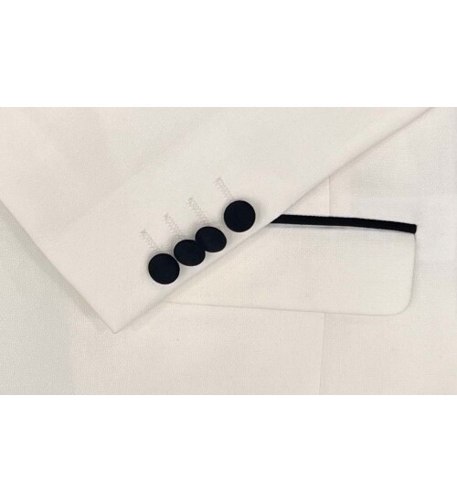 SUIT SARTORIA BEYAZ SİVRİ YAKA DAMATLIK 5643