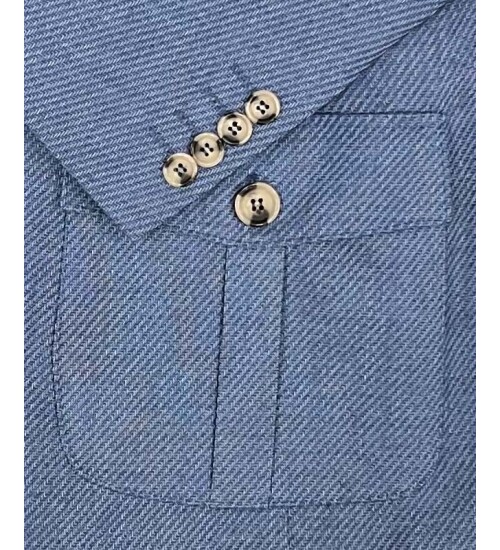 SUIT SARTORIA LINEN BLUE JACKET 4409