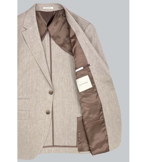 SUIT SARTORIA LINEN BEIGE JACKET 4372