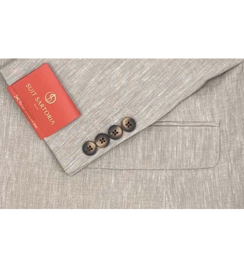 SUIT SARTORIA LINEN BEIGE JACKET 4372