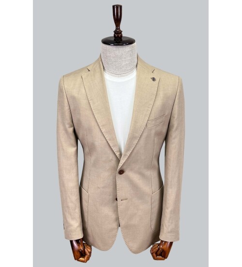 SUIT SARTORIA KETEN BEJ CEKET 4355