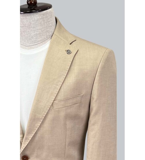 SUIT SARTORIA KETEN BEJ CEKET 4355