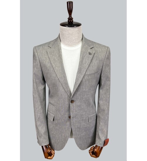 SUIT SARTORIA LINEN GREY JACKET 4372