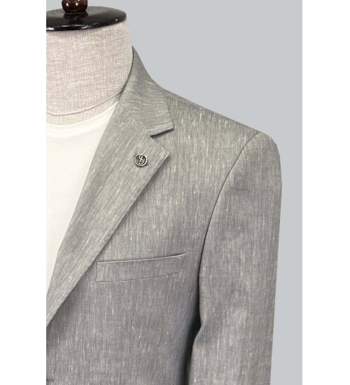 SUIT SARTORIA LINEN GREY JACKET 4372