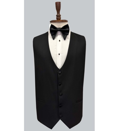 SUIT SARTORIA SİYAH BÜYÜK BEDEN ÇIKMA YAKA DAMATLIK 5635