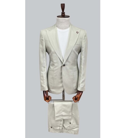 SUIT SARTORIA BEJ KETEN TAKIM ELBİSE 2830