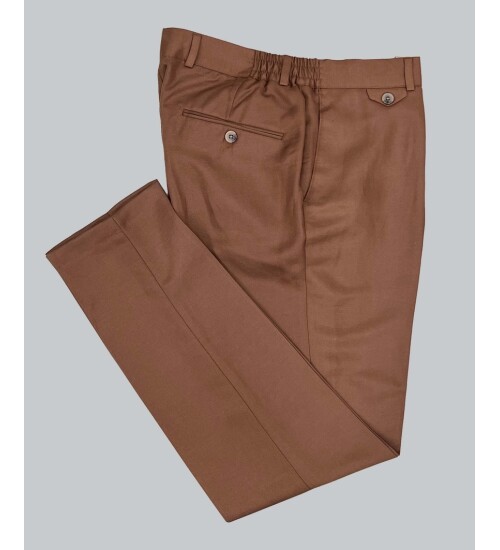 SUIT SARTORIA KAHVERENGİ KETEN TAKIM ELBİSE 2830