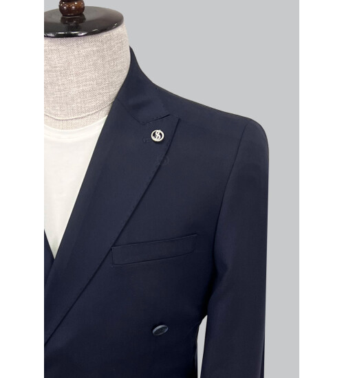 SUIT SARTORIA NAVY BLUE JACKET 4538